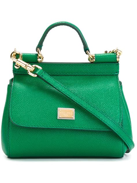 dolce gabbana green leather handbag|authentic Dolce & Gabbana handbags.